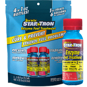 Star brite Star-Tron Enzyme Fuel Treatment - Classic Gas Formula - Contains (4) 1 oz Bottles - 14301-4