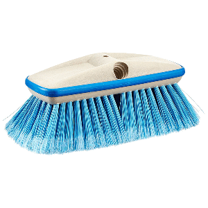Star brite Deluxe Medium Blue Wash 8" Brush Head w/Bumper - Dual Connections - 40162
