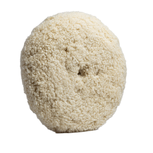 Lake Country White Twisted 100% Wool Pad 8" x 1.5" Quick Disconnect - 35-222-QD-LC