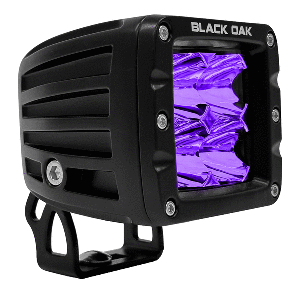 Black Oak LED Black Oak 2" Ultraviolet LED Pod Light - Flood Optics - Pro Series 3.0 - 12W - 2FUV-POD