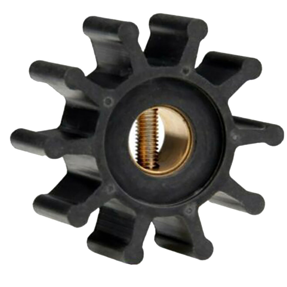 Jabsco Impeller Kit - Neoprene - 10 Blade - 2" Diameter x 7/8" Wide - Slotted Shaft Pin Drive - Brass Insert - 15/32" Shaft Diameter - 18653-0001-P
