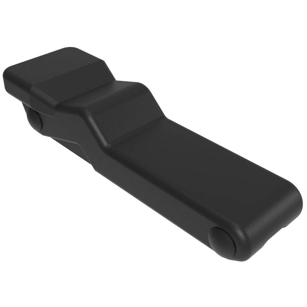 Southco Flexible Over-Center Draw Latch, Large Size, Stainless Steel Concealed Keeper, Black Latch Body - C7-20