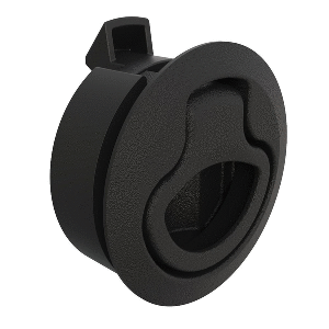 Southco Push-to-Close Latch, Medium Size, No Restriction, 7 - 12mm Grip, Plastic, Natural - Black - M1-62