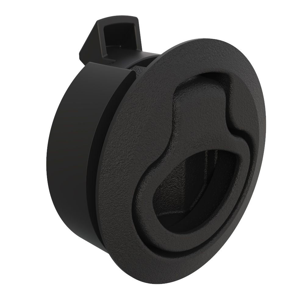 Southco Push-to-Close Latch, Medium Size, No Restriction, 7 - 12mm Grip, Plastic, Natural - Black - M1-62