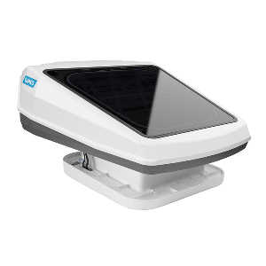 Camco Powered Roof Vent w/Skylight - White - 40460