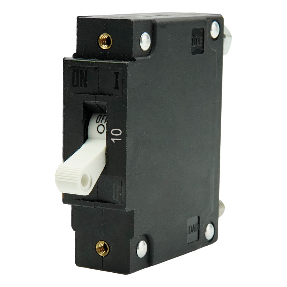 Egis Mobile Electric Egis C Series White Toggle Panel Mount Circuit Breaker - Single Pole 10A - 3501-010