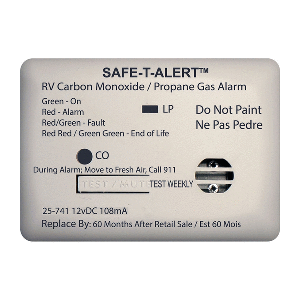 Safe-T-Alert 25 Series Surface Mount Dual Carbon Monoxide/Propane Alarm - 12V Hardwire - White - 25-741-WT