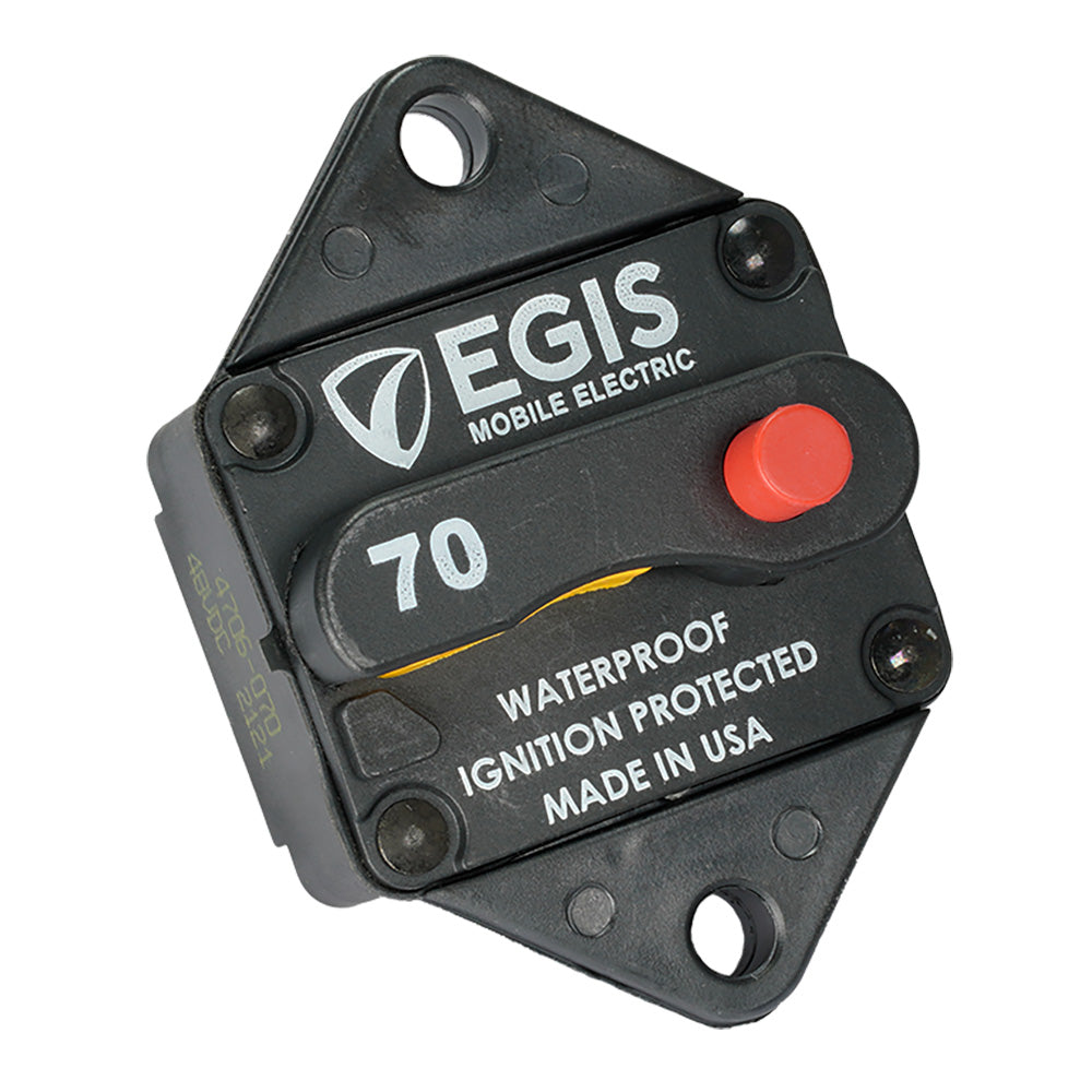 Egis Mobile Electric Egis 70A Circuit Breaker - 85 Series - Panel Mount - 4706-070