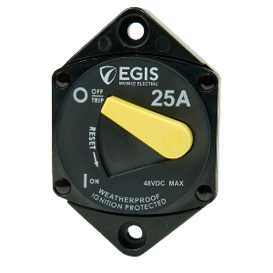 Egis Mobile Electric Egis 25A Circuit Breaker - 87 Series - Panel Mount - 4707-025
