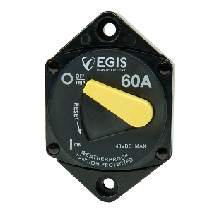 Egis Mobile Electric Egis 60A Circuit Breaker - 87 Series - Panel Mount - 4707-060