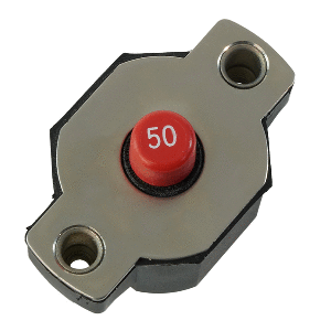 Egis Mobile Electric Egis 50A Push Button Circuit Breaker - Reset Only - 4712-50