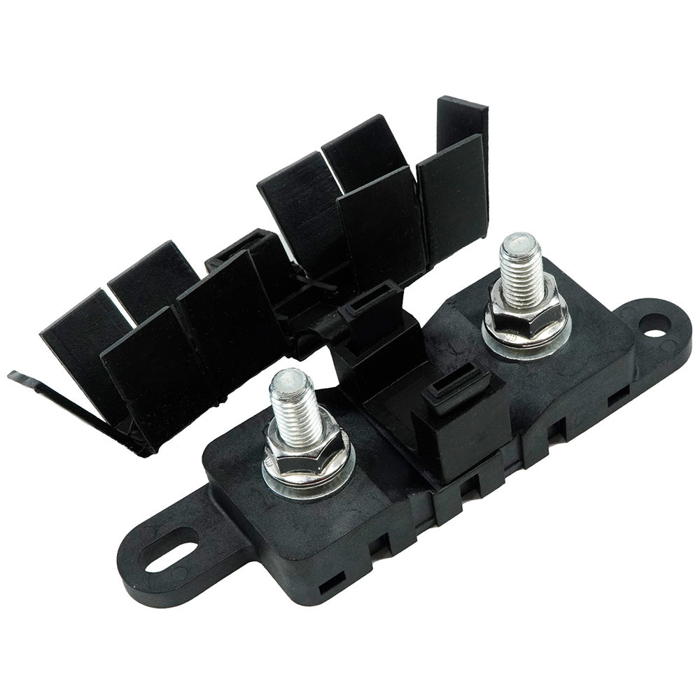 Egis Mobile Electric Egis Mega Fuse Block M8 Stainless Self-Locking Hardware w/Black Cover - 3820