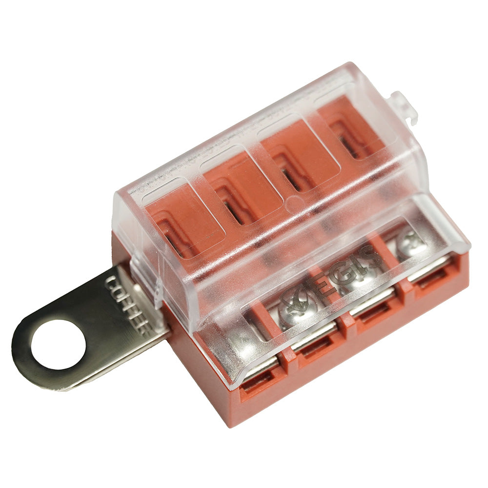 Egis Mobile Electric Egis RT Battery Terminal Mount Fuse Block 4 Circuit - 8023