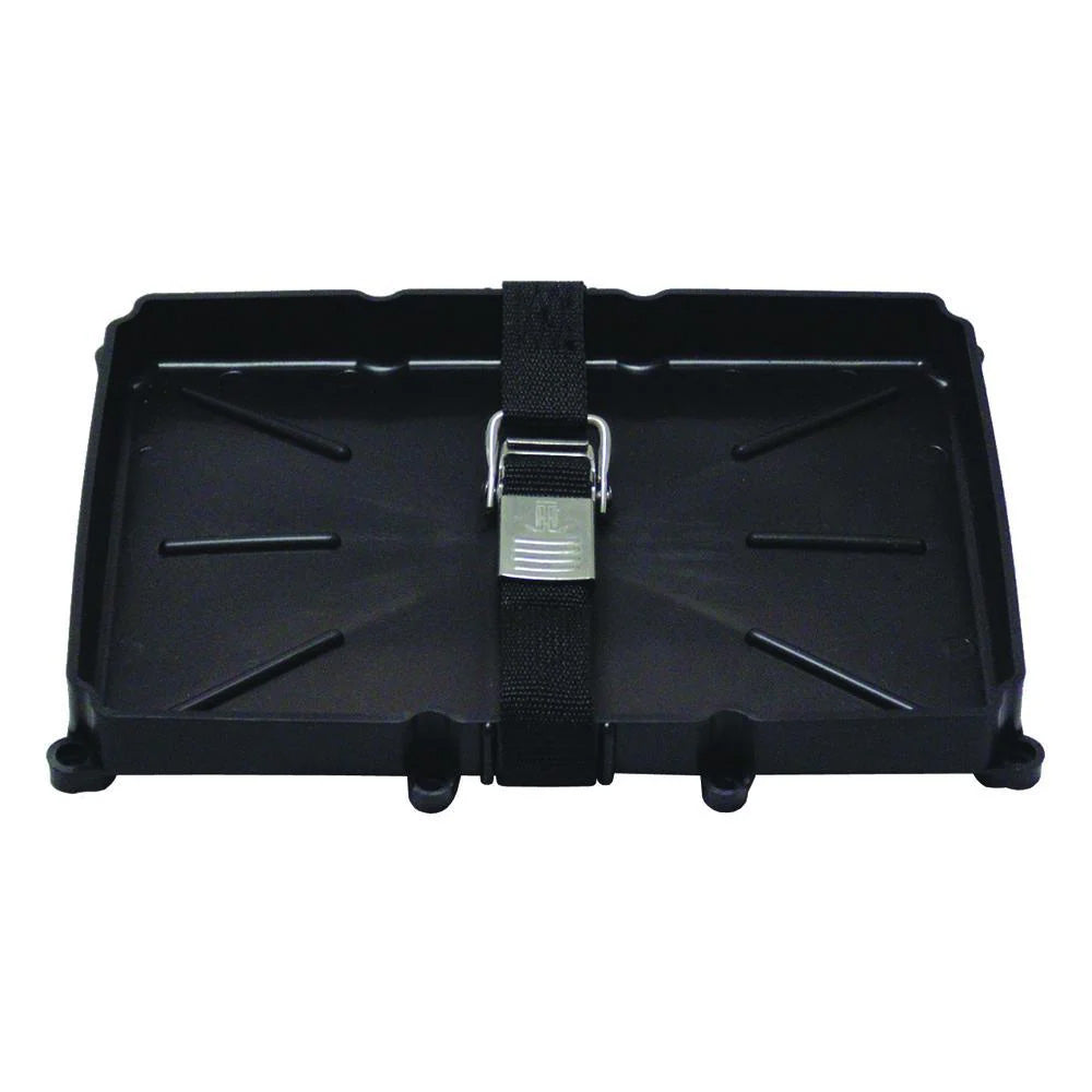T-H Marine Supplies T-H Marine 24 Series Battery Holder Tray w/Stainless Buckled Strap - NBH-24-SSC-DP