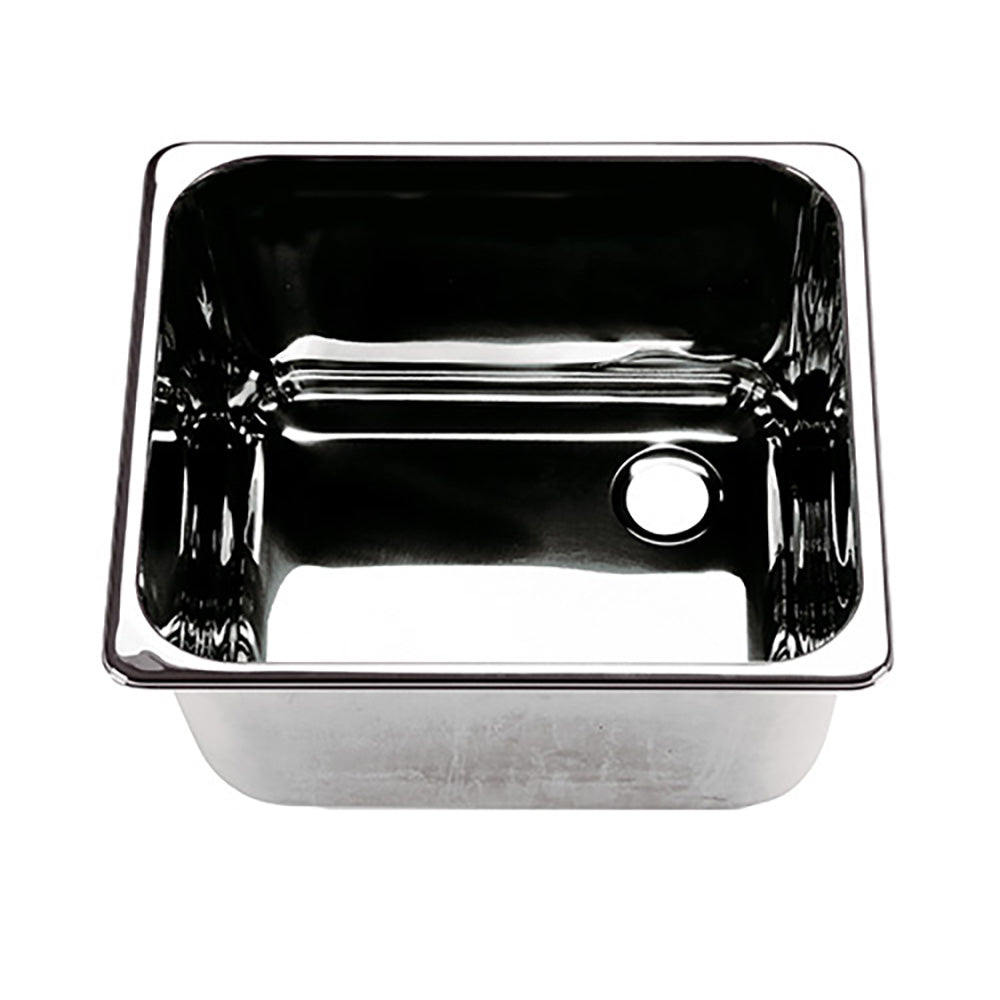 Scandvik Rectangular Sink Stainless Steel - Right Side Drain - 10224