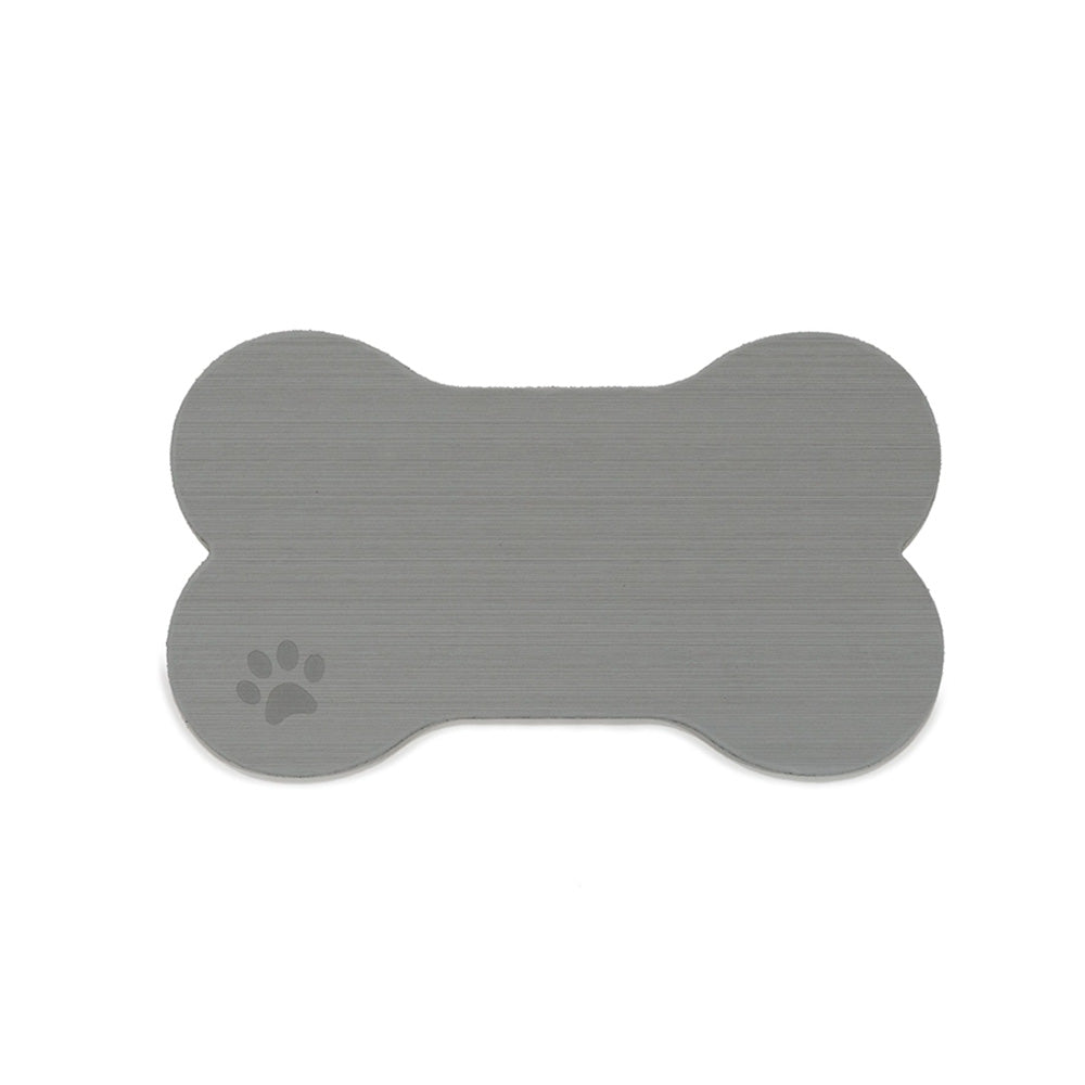 SeaDek Dog Bowl Mat - Storm Grey/Black - Medium - 12.5" x 24" - 62714-90837