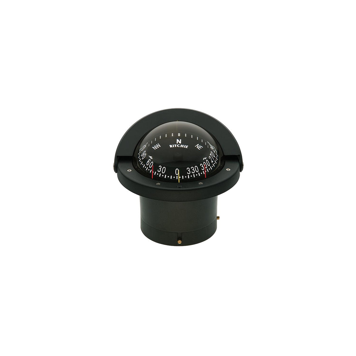 Ritchie Navigation Navigator Compass, Flush Mt., Combi Dial, Black - FN203
