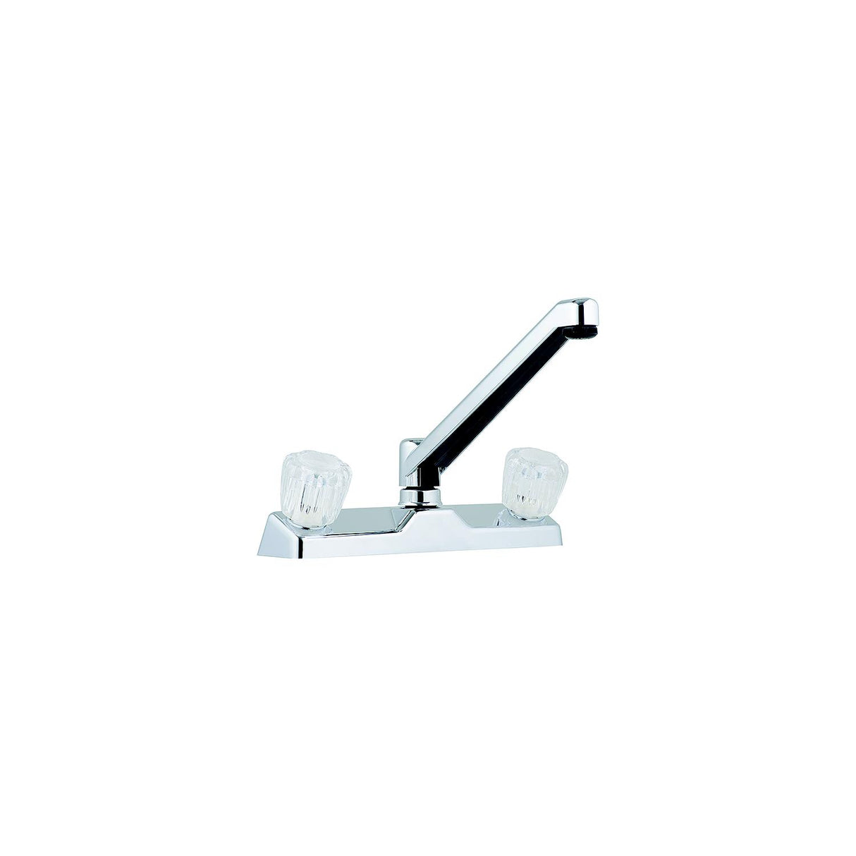 Bristol Products Utopia 8" Kitchen Faucet, Chrome w/Clear Handles - 20380R219