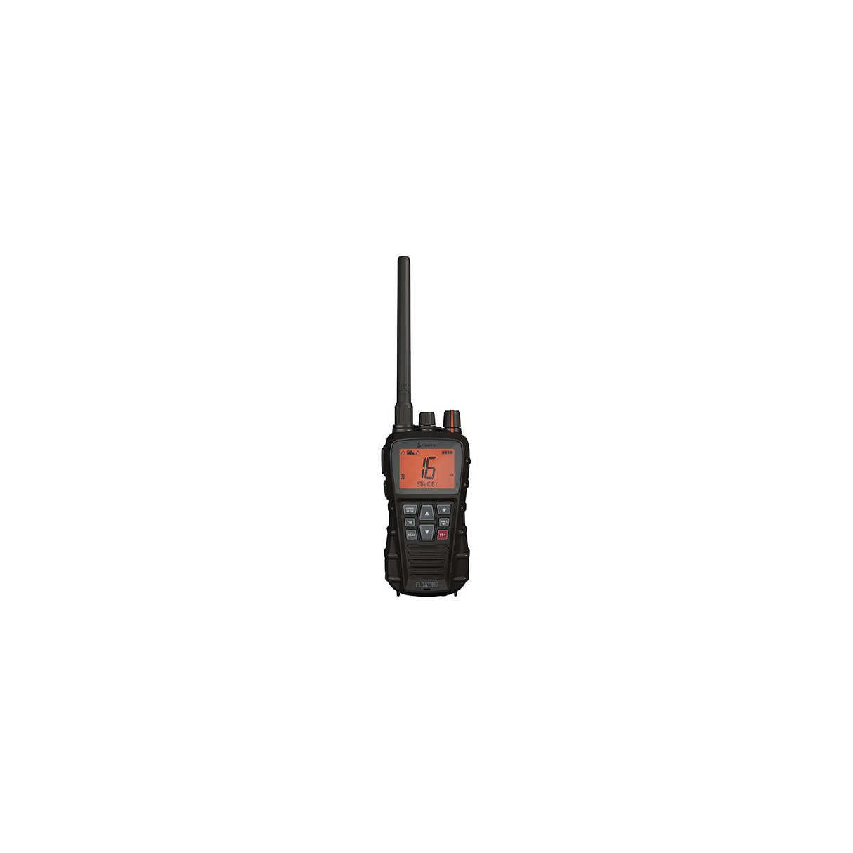 Cobra Electronics Cobra 01900101 Bluebound 350 Floating Handheld VHF Radio, Black - 0190010-1