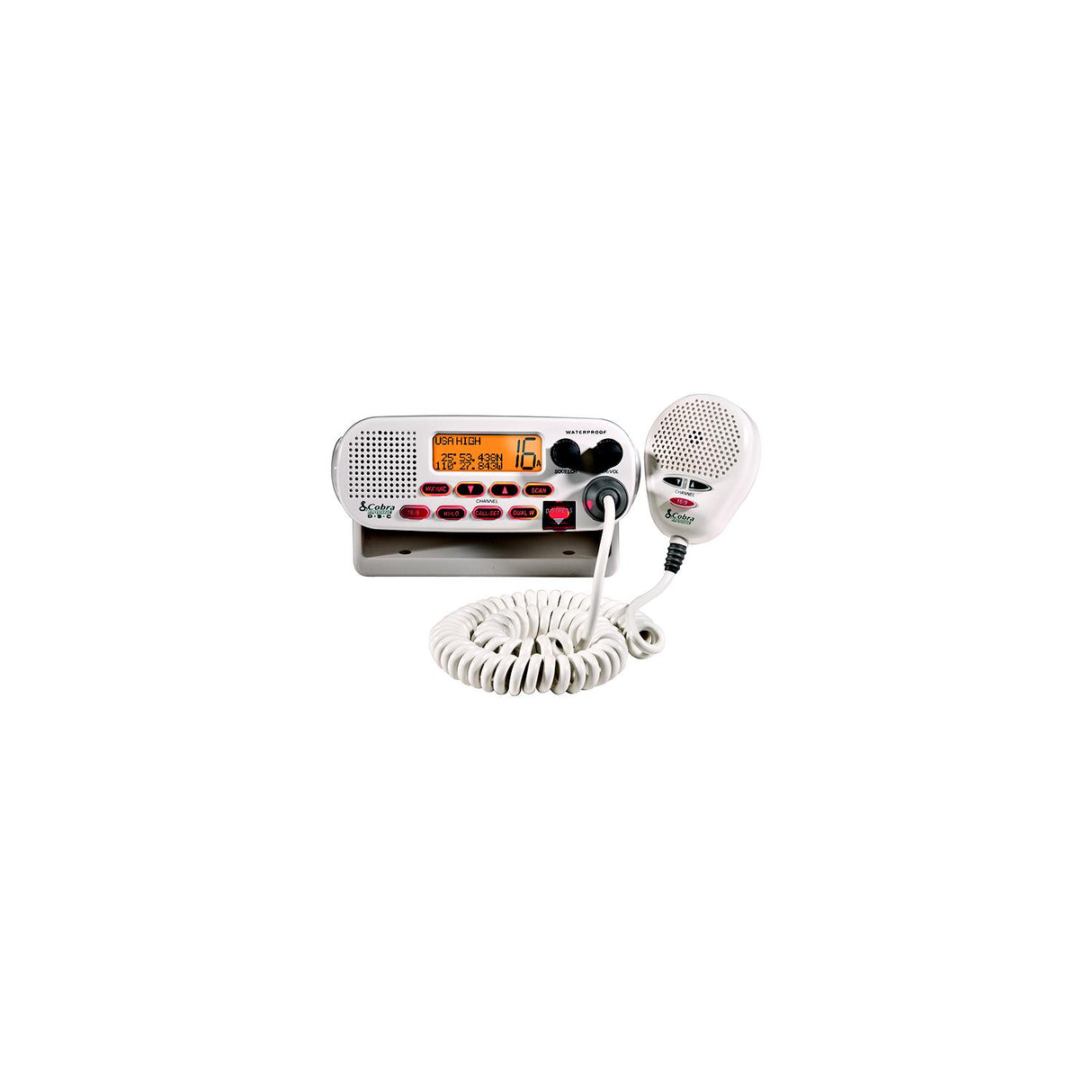 Cobra Electronics Cobra Marine Class-D DSC VHF Radio Flush Mount - White - MR F45-D