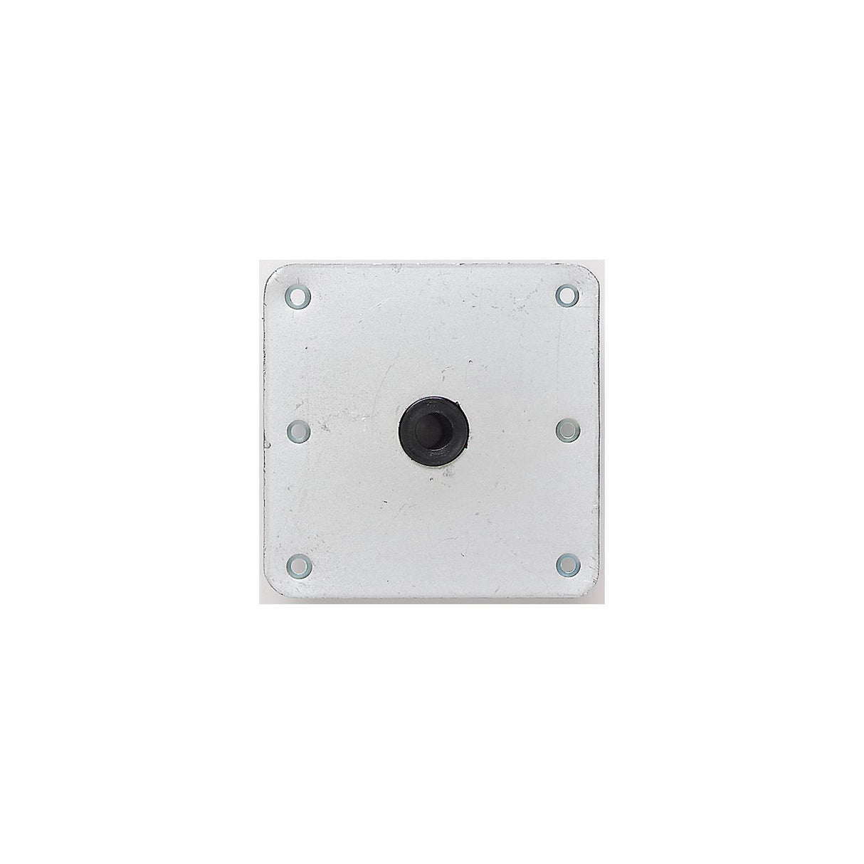ATTWOOD 67729T Lock'N-Pin 3/4" Base Plate 7" x 7" Threaded Zinc Plated Steel - 67729-T