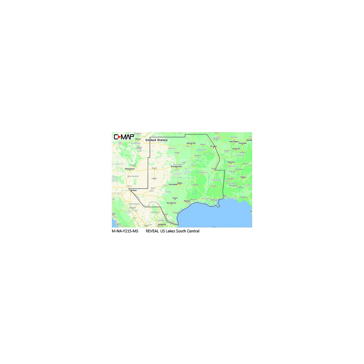 Lowrance C-Map MNAY215MS Reveal Chart, US Lakes Lakes South Central - M-NA-Y215-MS - official Lowrance product image 3
