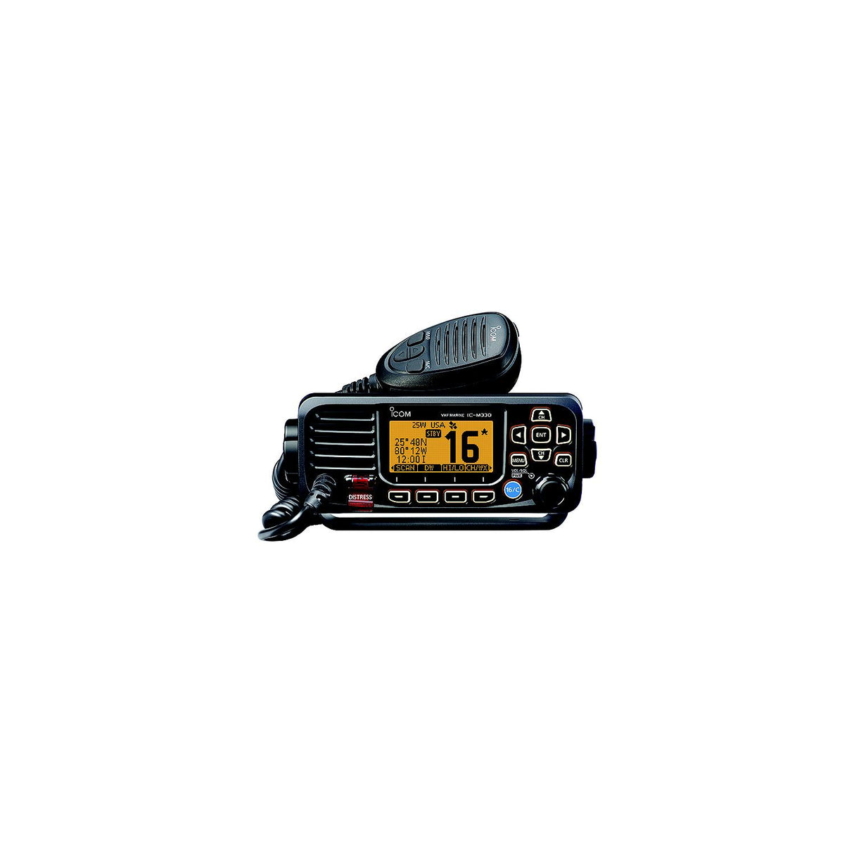 Icom M33051 M330 Ultra Compact VHF Marine Fixed Mount, Black - M330 BLACK