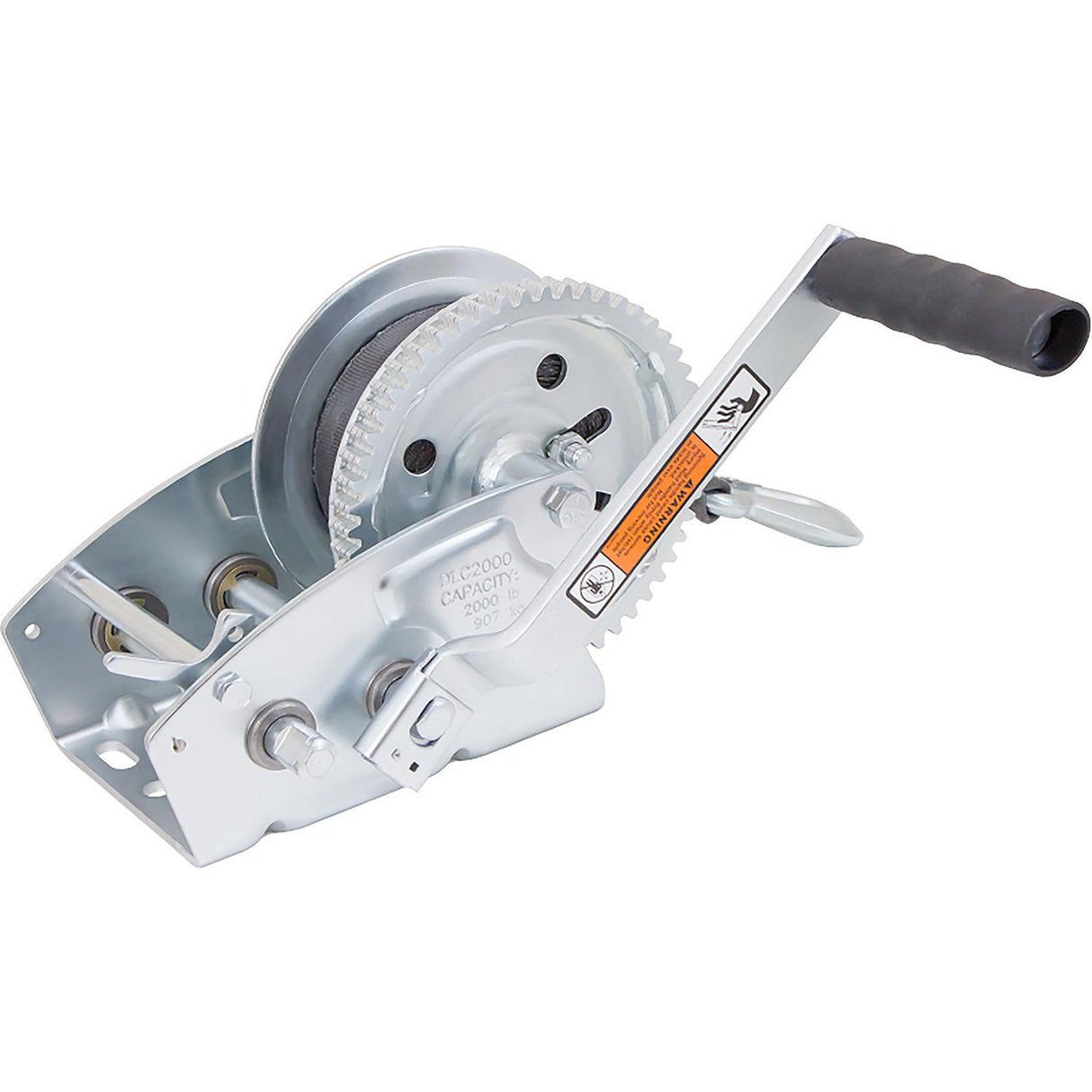 Dutton-Lainson 14724 Pulling Winch, DLC2000, Plated, 2000 lbs. capacity, 20' of 2" - image 1