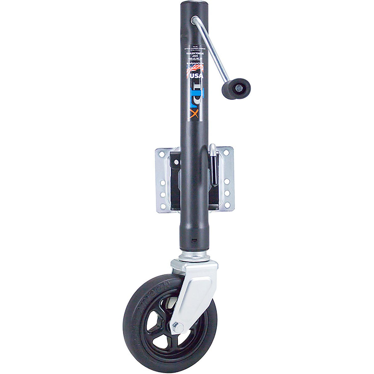 Dutton-Lainson 22210 DLX Marine Jack Swivel, Zinc plated, 12" Travel, 1,500 lbs capacity, 28-1/2" Height, 8" Wheel. - image 2