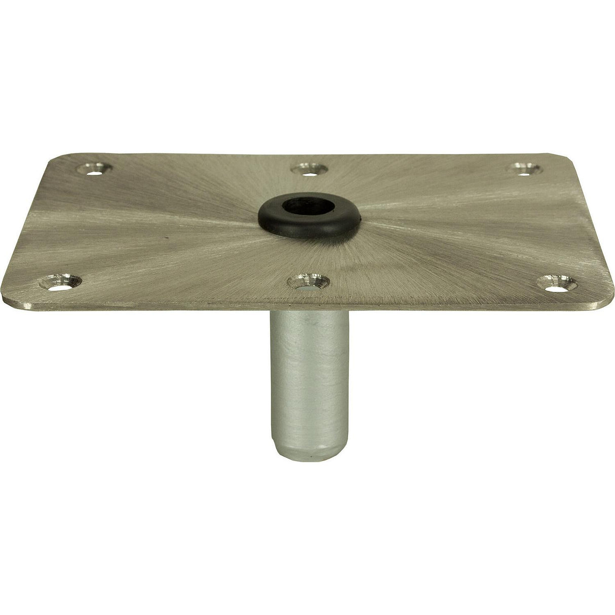 Springfield Marine 1630004 Kingpin™ Threaded Rectangular Steel Base, Satin Finish, 6" x 8" Stainless Steel - image 1