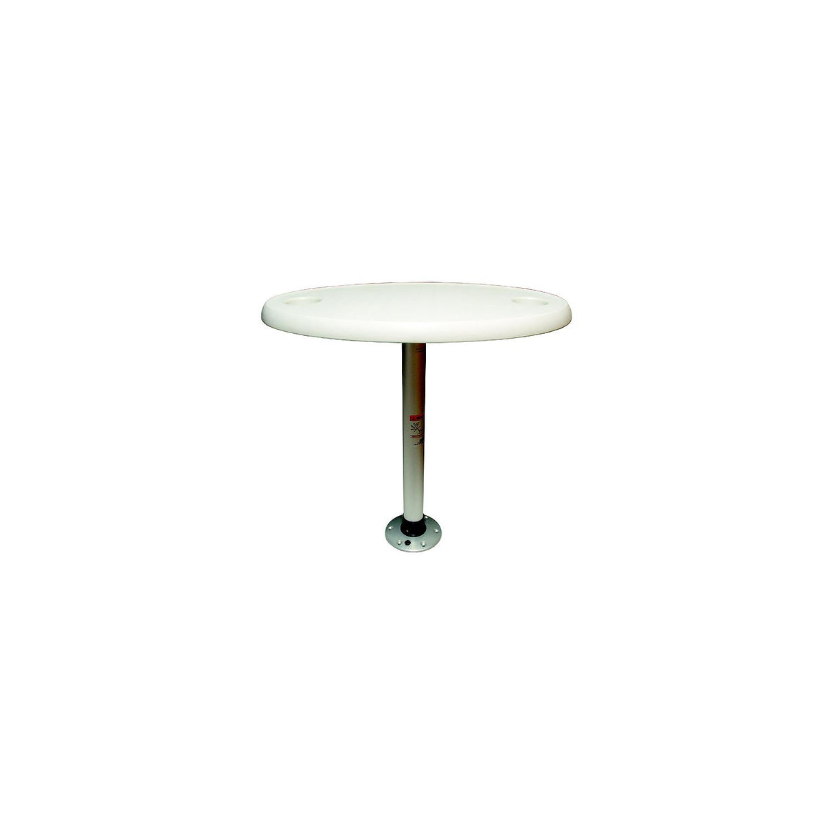 Springfield Marine Springfield Thread-Lock 18" x 30" Oval Table Package W/O Umbrella Socket (Includes Pedestal Set and Table Top) - 1690106