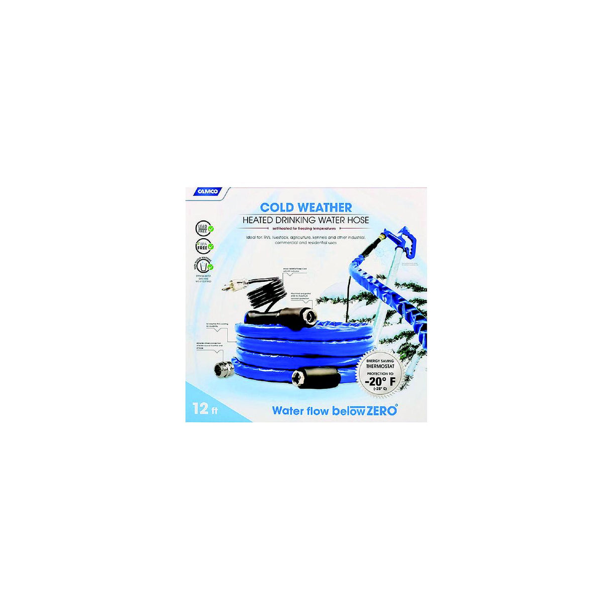 Camco 22910 12' Tastepure Heated RV Drinking Hose - image 2