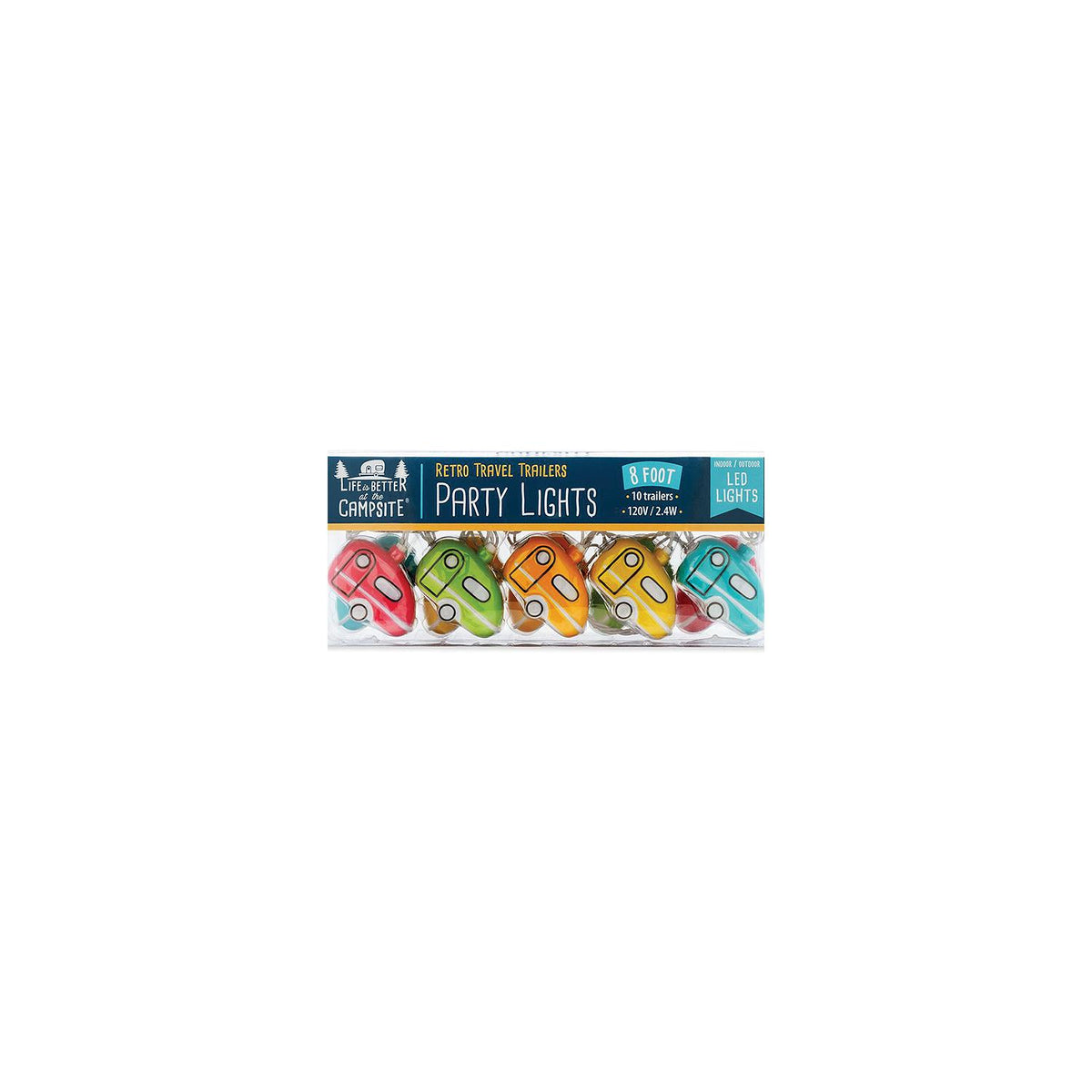 Camco RV 42652 Retro Travel Trailer LED Party Lights (Includes 10 LED Lights & Connector) - image 2