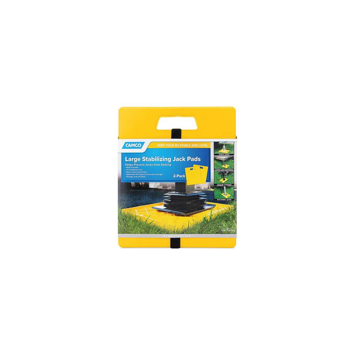 Camco Large Stabilizing Jack Pads, Pr. - 44541