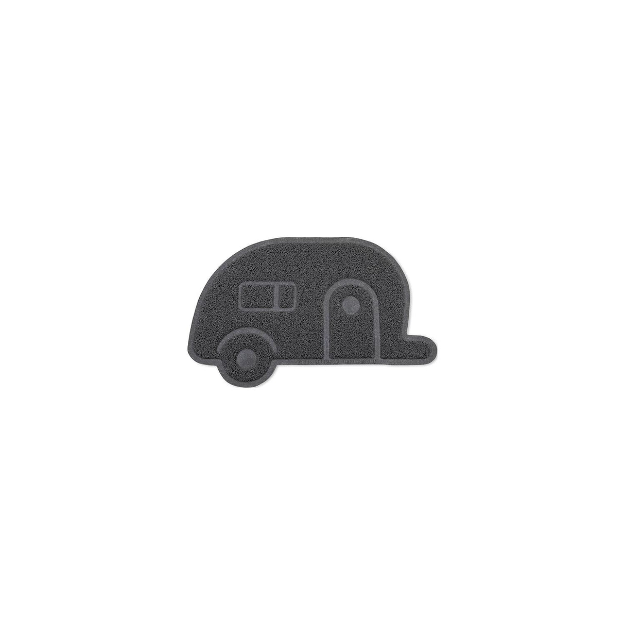 Camco SCRUB RUG GRAY RETRO TRAVL TRL RUG GREY TRAVEL TRAILER-LIBATC - 53116 - image 1