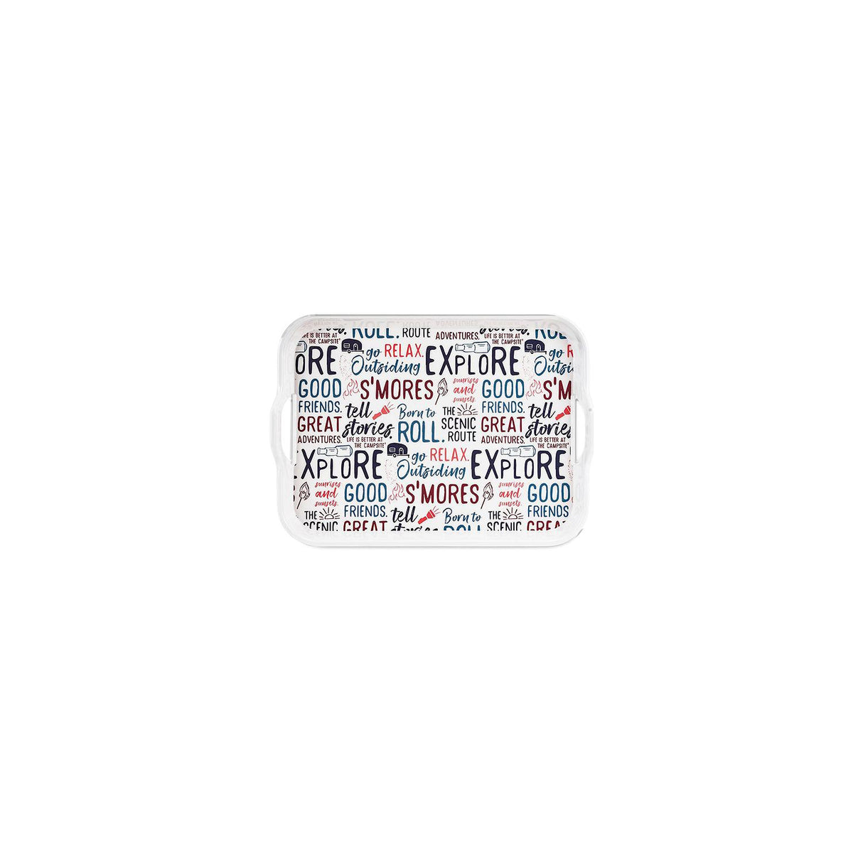 Camco XXX Melamine Tray, Graffiti Design - 53486 - image 1