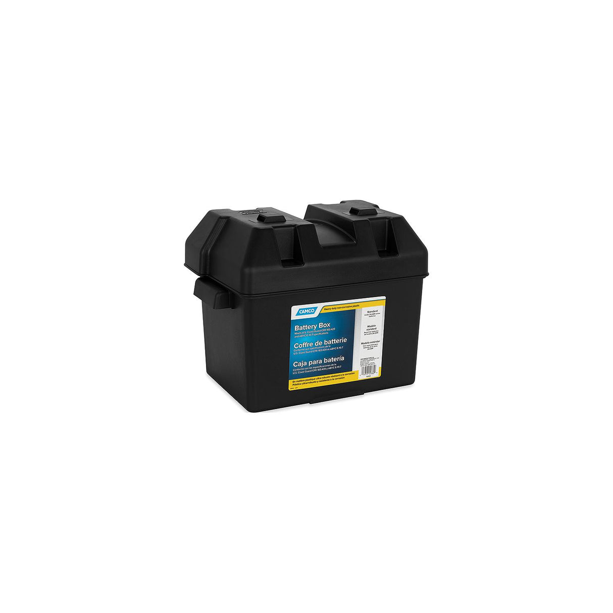 Camco 55362 Battery Boxes, Group 16, Small - 11.33" x 7.84" x 9.9" - image 1