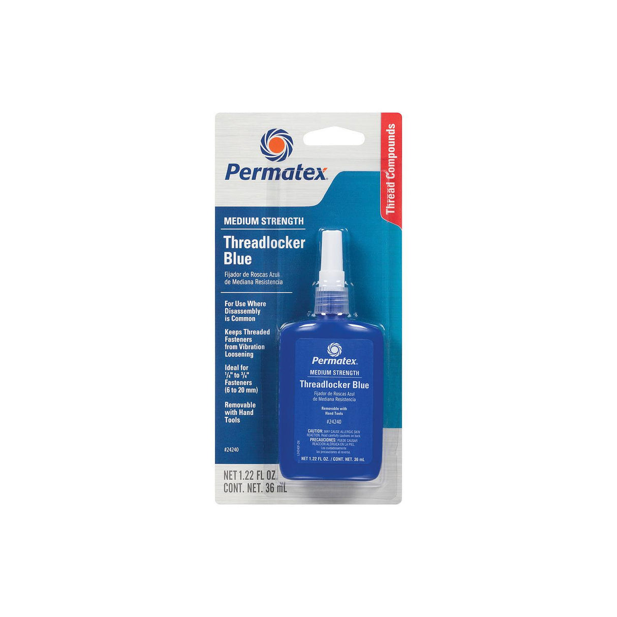 Permatex 24240 Thrd Lck Blue 242 36ML Marine Boat