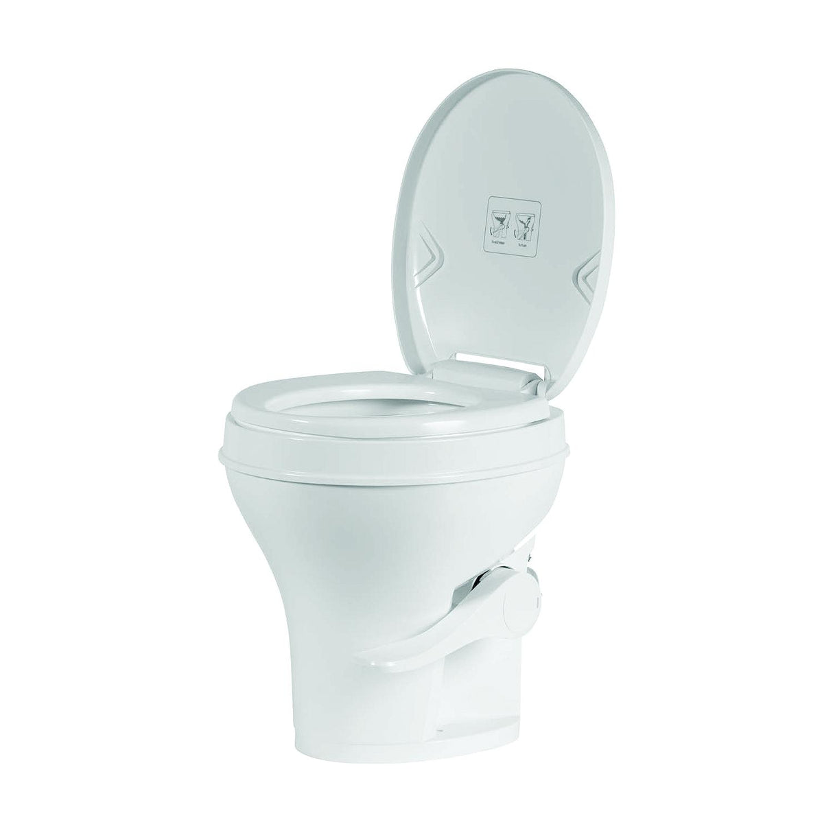 InVision Voyager Plus Rv Toilet With Porcelain Bowl, White, Full Set Height, 17.86" H x 10.67" D - 780-0092 - image 4