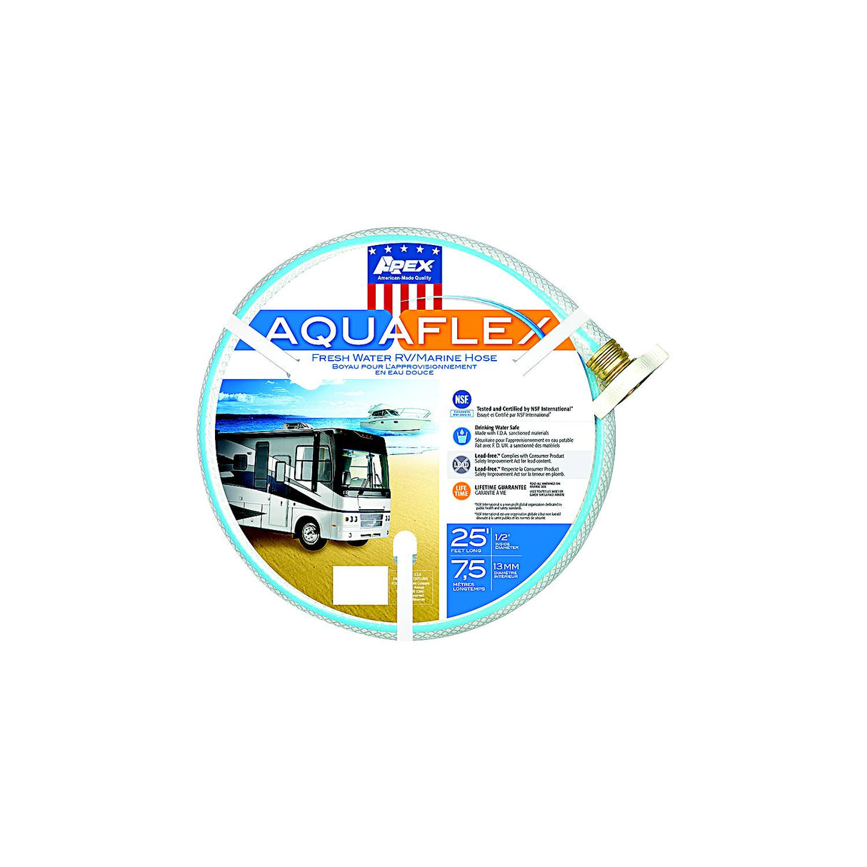 Teknor Apex Aquaflex White Hose, 1/2" x 25', 10/case - 750325 - official Teknor Apex product image 3