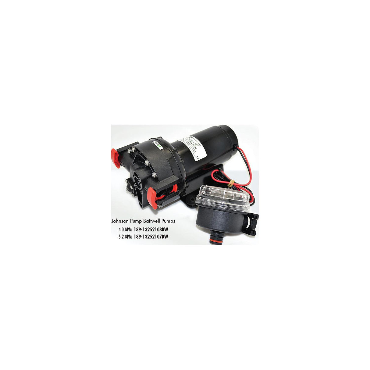 Johnson Pump Aqua Jet Baitwell Pump, 5.2 GPM - 10-13252-107-BW