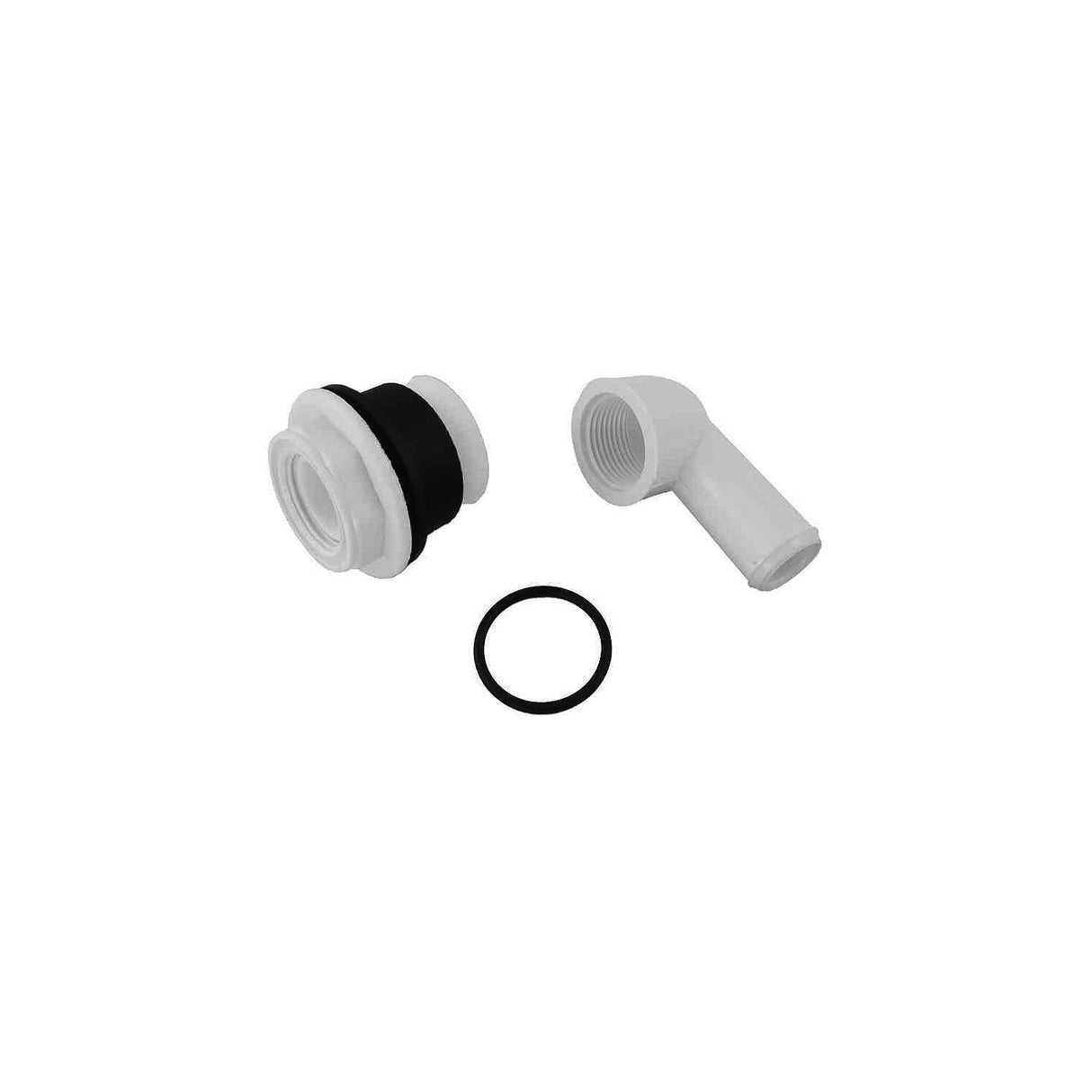 Johnson Pump 81-47246-01 Intake Elbow, Inlet Pipe Gasket and Nut For Manual and Silent Electric Version Toilets - 81-47246-01