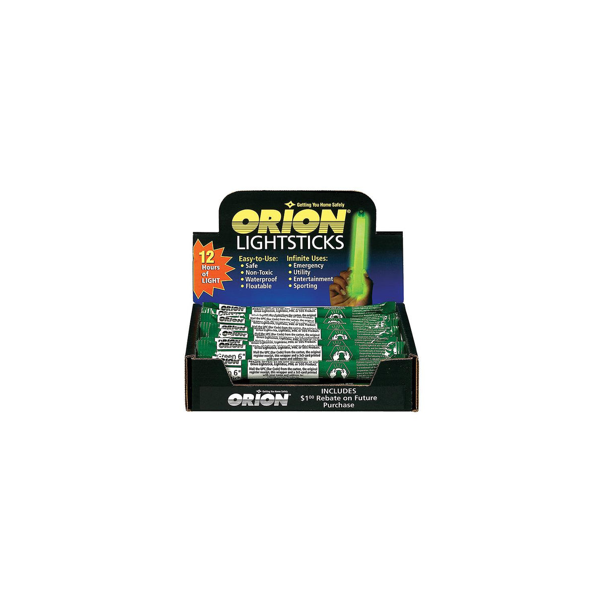 Orion Safety Products Orion 902 - 6" Lightsticks, 24 Piece Display - image 1