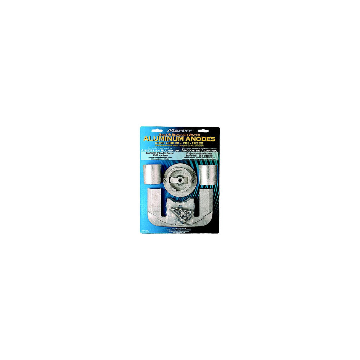 CMP Global - Martyr Mercruiser Bravo I Anode Kit - Aluminum - CMBRAVO1KITA - image 1