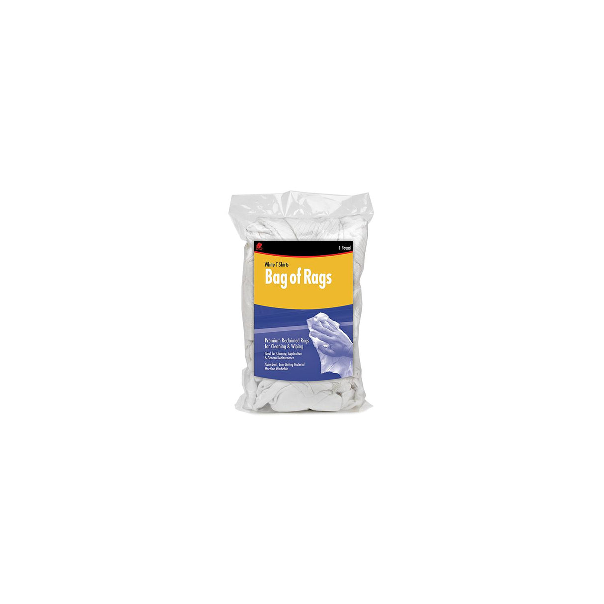 Buffalo Rags Buffalo Recycled White T-Shirt Wipers, 1 lb. - 10521 - image 1