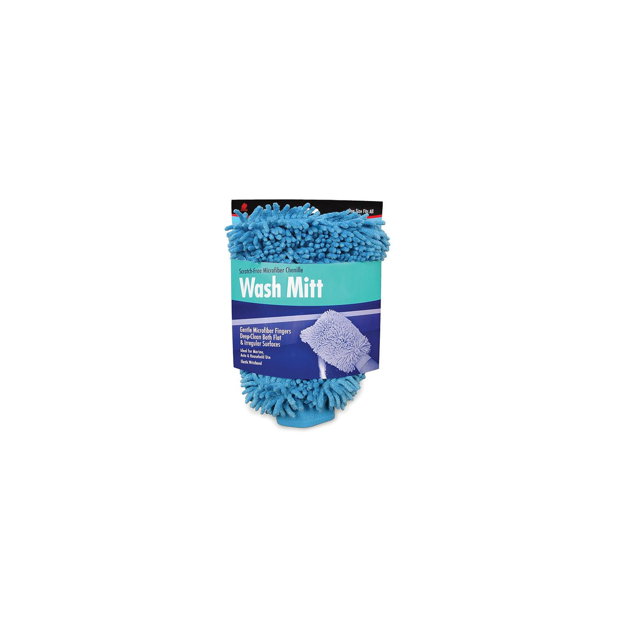 Buffalo Microfiber Blue Chenille Wash Mitt - 68573