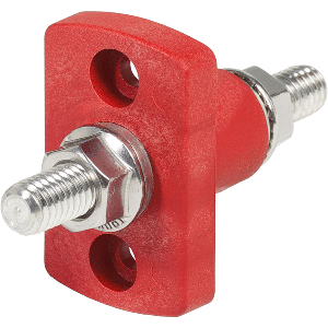 Blue Sea Systems Blue Sea 2202 Red Terminal Feed Through Connectors