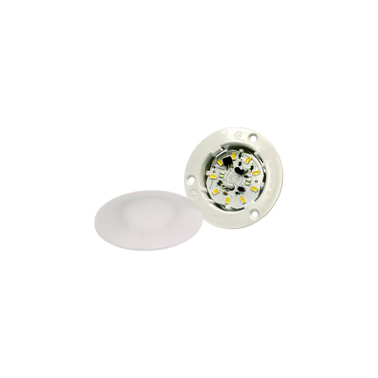 Fasteners Unlimited Creative Products Group CMD00153L Fasteners Unlimited 3.1" LED Light Recessed Ceiling Light, Amps:0.13, Cutout size:2-1/8", LED: 9, O.D: 3-1/8" - CMD-001-53L