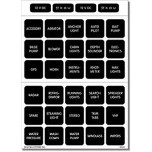 Blue Sea Systems Blue Sea 4215 Square Format Label Set - 30
