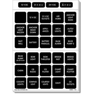 Blue Sea Systems Blue Sea 4217 Square Format Label Set - 120